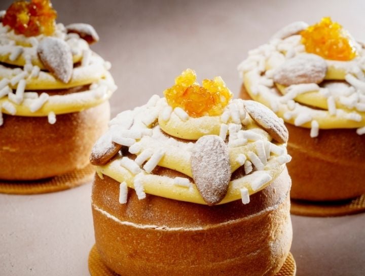 dolce di Davide Malizia realizzato con pasta arancio Cesarin