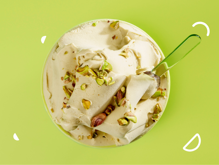 Pistachio paste gelato