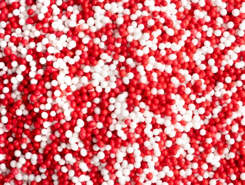 Graffiti Sprinkles white and red texture