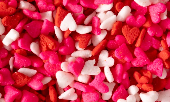Graffiti Sprinkles mini heart sprinkles