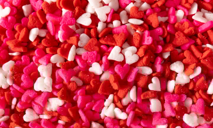 Graffiti Sprinkles mini hearts