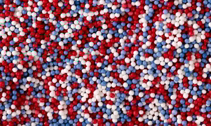 Graffiti Sprinkles patriotic nonpareils