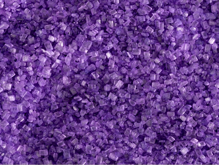 graffiti sprinkles purple colored sugar