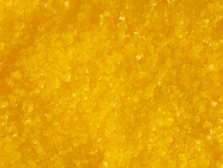 graffiti sprinkles yellow mango colored sugar