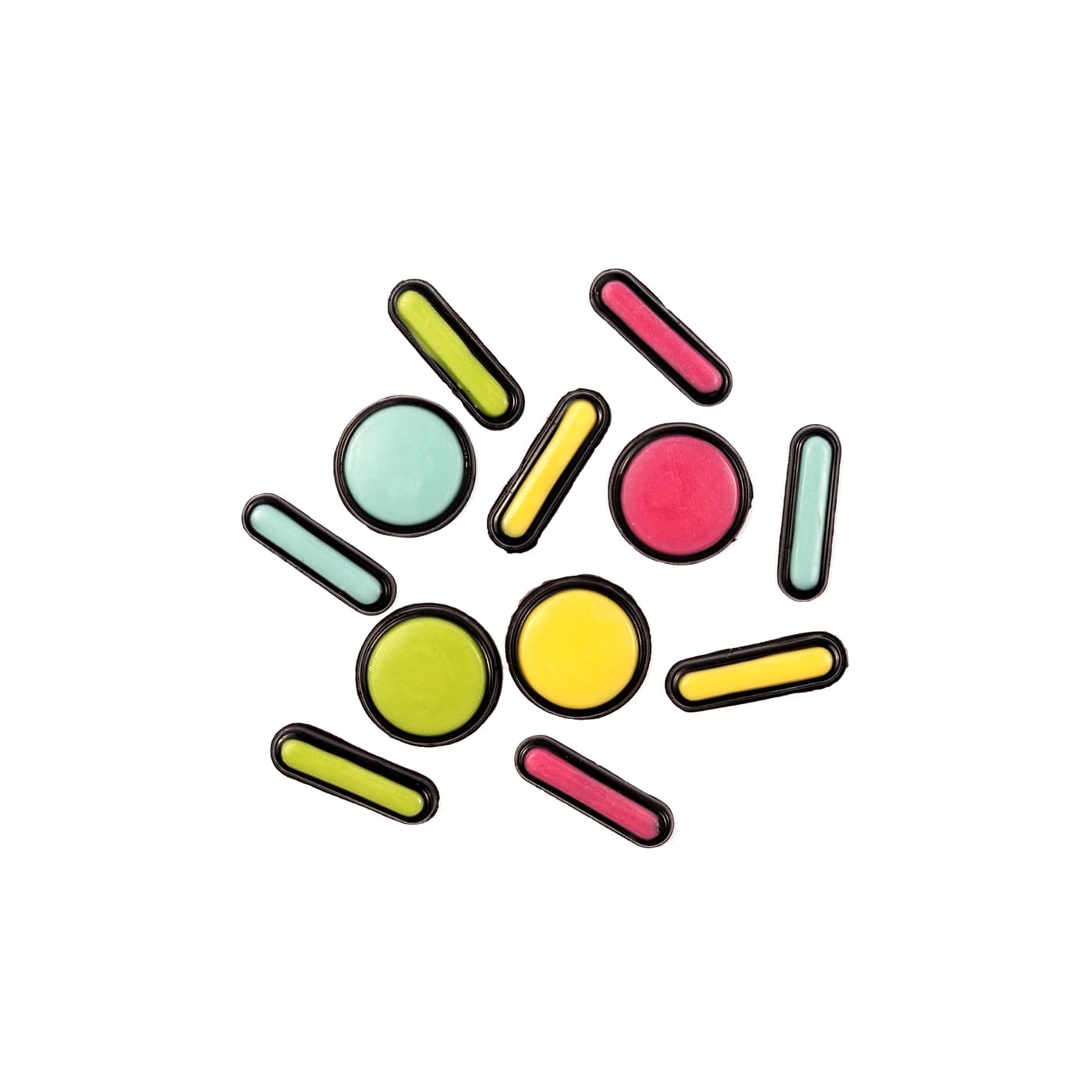 Comic spots & sticks assortment