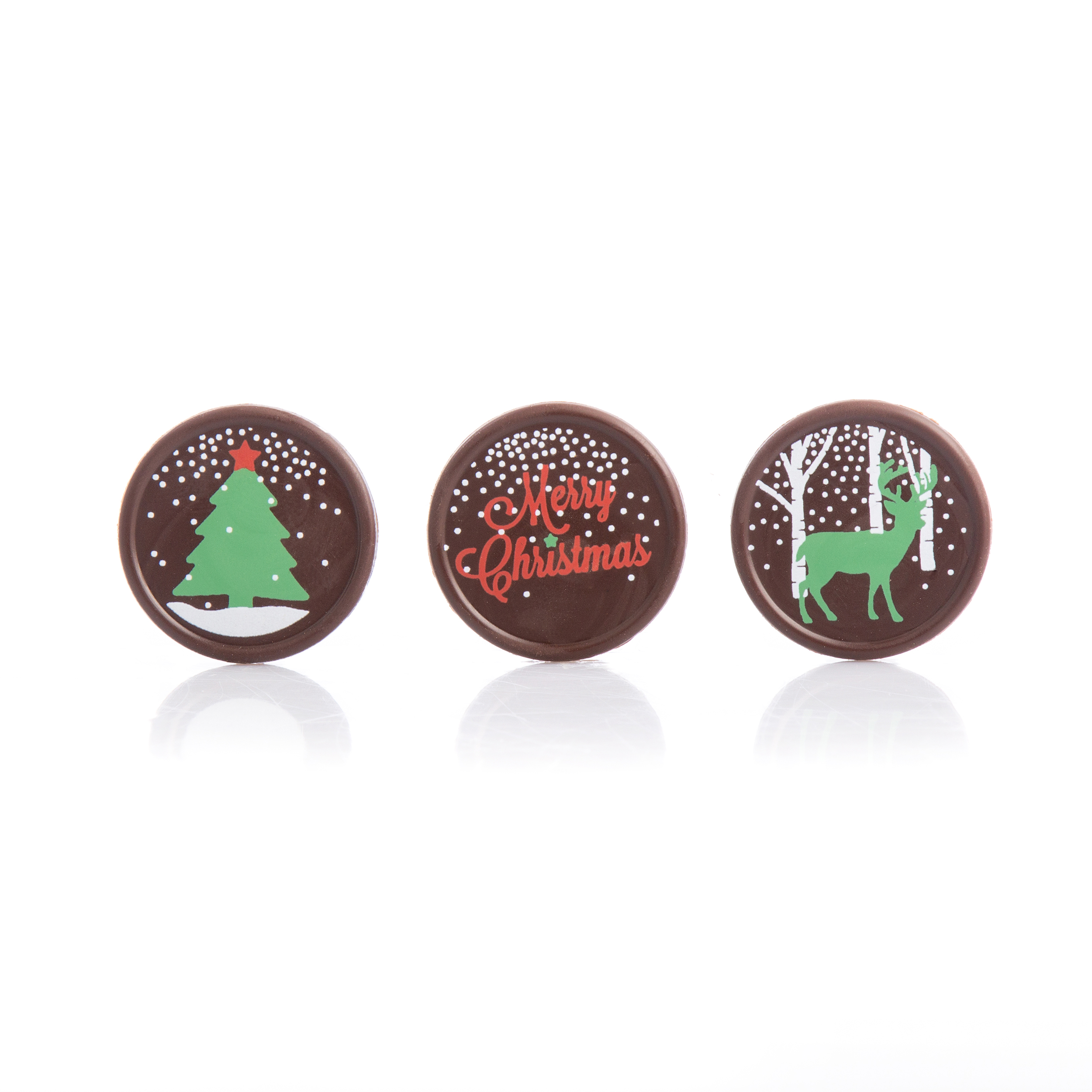 Christmas deer assortment dark