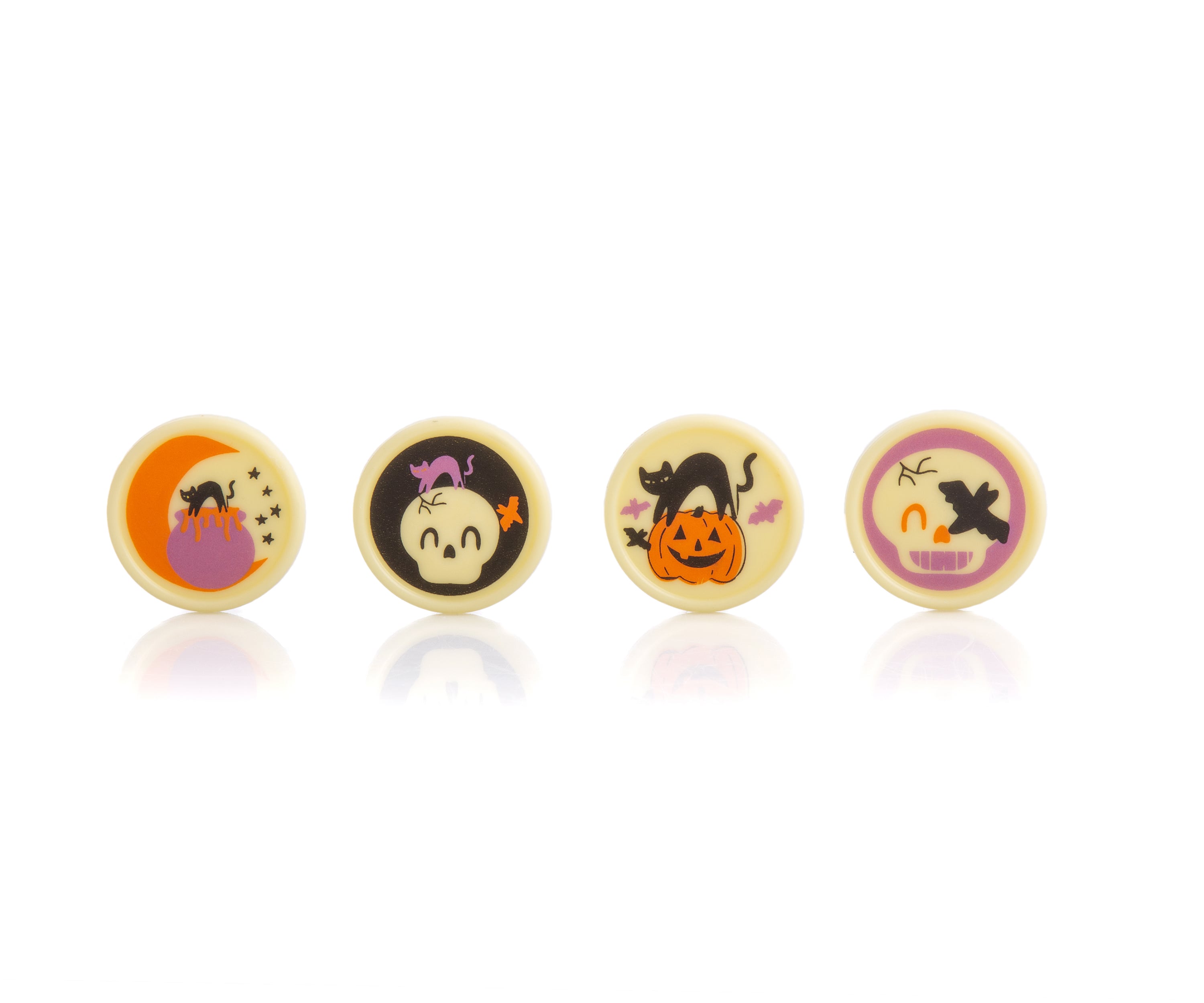 Skull cat assortment white
