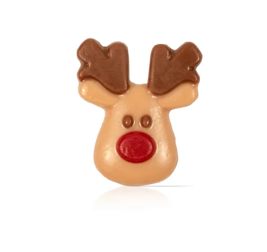 Reindeer red nose face