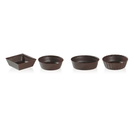 Petit four cup assortment dark