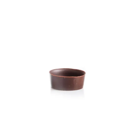Petit four cup round dark
