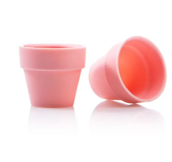 Flower pot large pink