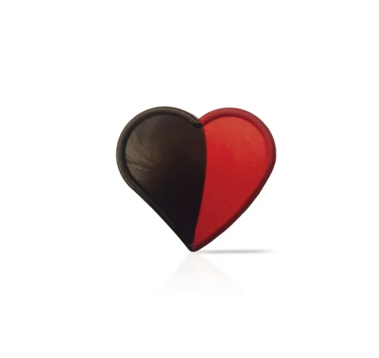 D25 Duo red heart dark