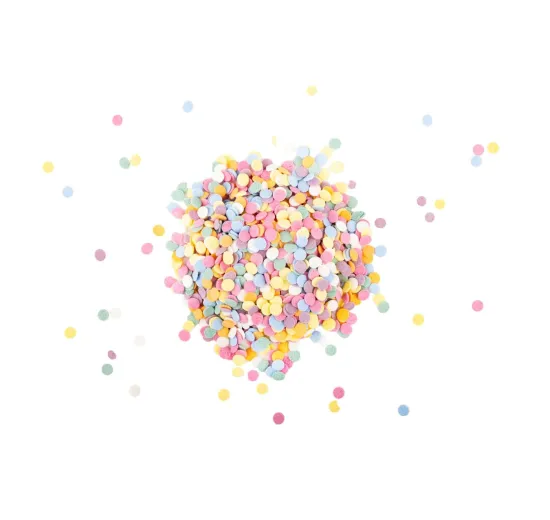 NATURAL PASTEL CONFETTI- 25LB