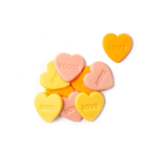 Hearts love messages assortment