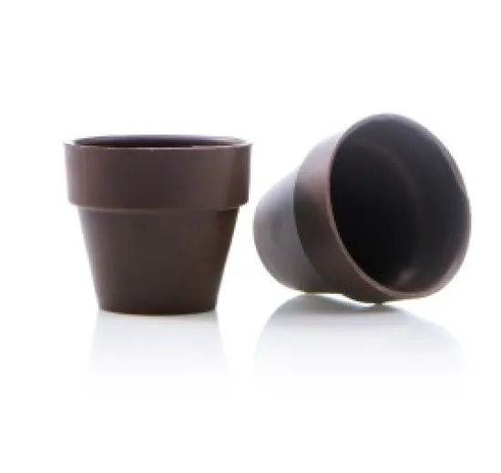 Vaso de flores grande e escuro