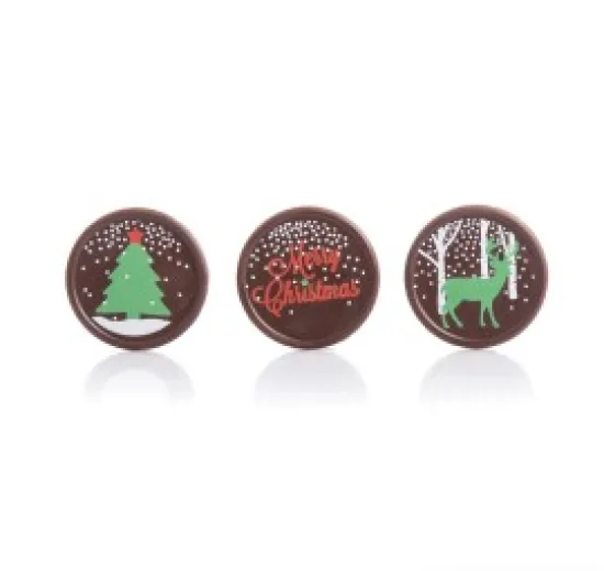 Conjunto de veados de Natal escuros