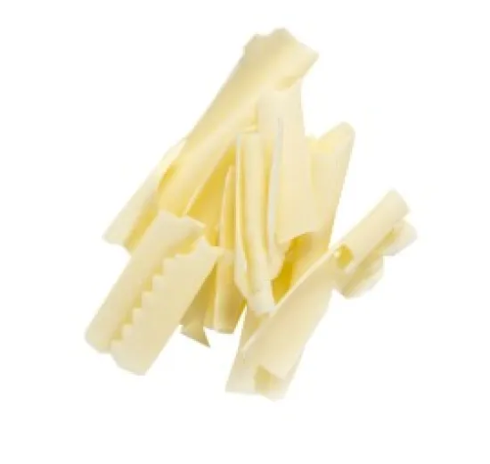 Aparas brancas encaracoladas 2,5 kg/5,5 lbs