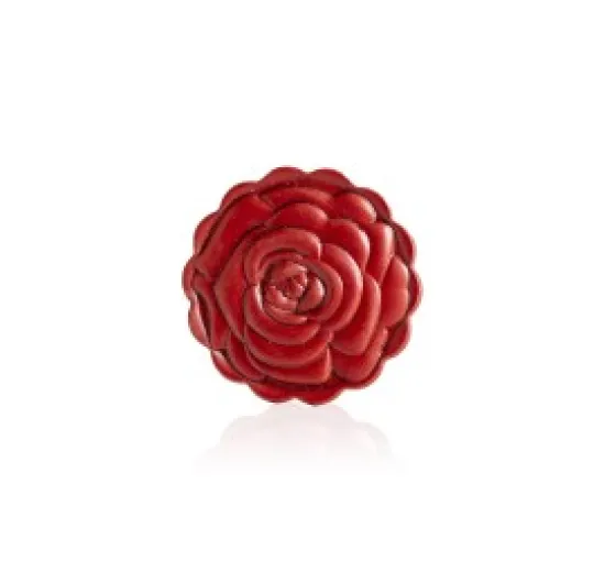 Tampa Rose 2D vermelha brilhante