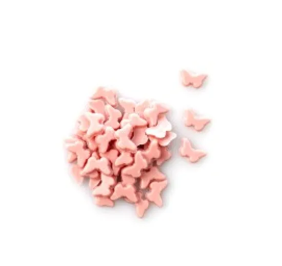 Borboletas rosa com confeitos